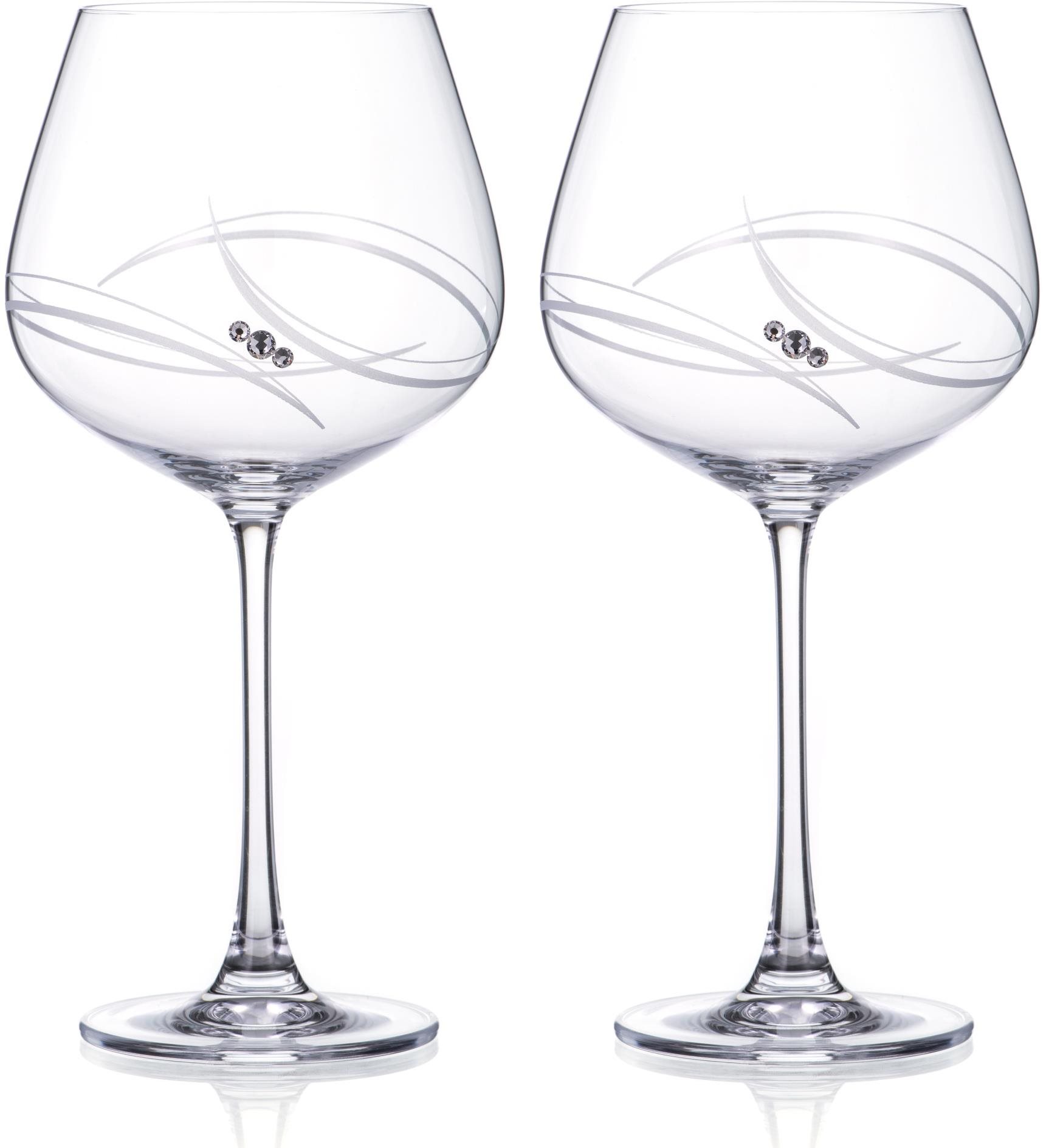 Diamante poháre na džin Atlantis s kamienkami Swarovski 640 ml 2 ks
