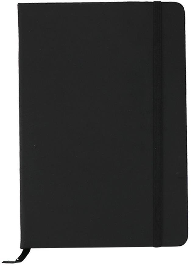 Linkovaný korkový poznámkový blok A5 G01.4012 black