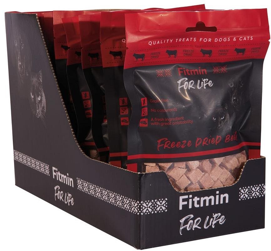 Fitmin For Life Hovädzie mrazom sušené pochúťky pre psov a mačky 30 g (10 ks)