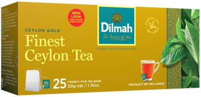 Dilmah Čaj čierny Ceylon Gold 25× 2 g