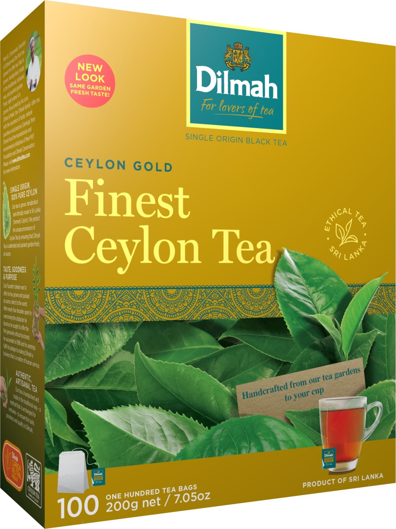 Dilmah čierny Ceylon Gold 100× 2 g