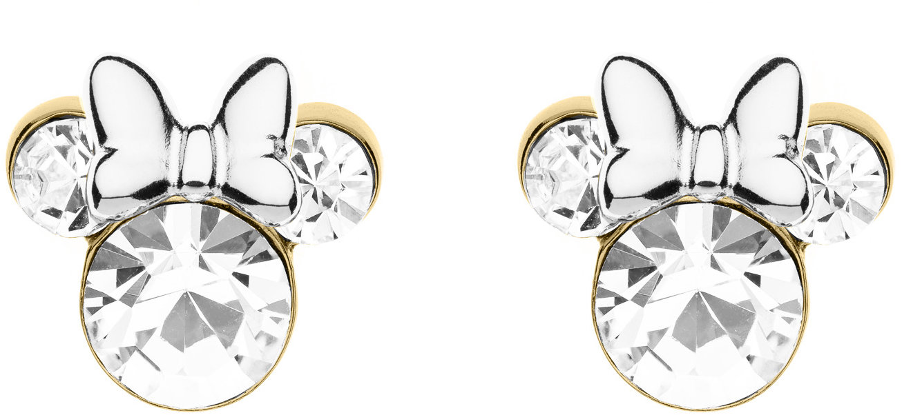 Disney Detské náušnice Minnie Mouse pozlátené ES00003QRWL.CS (Ag 925/1000, 1,68 g)