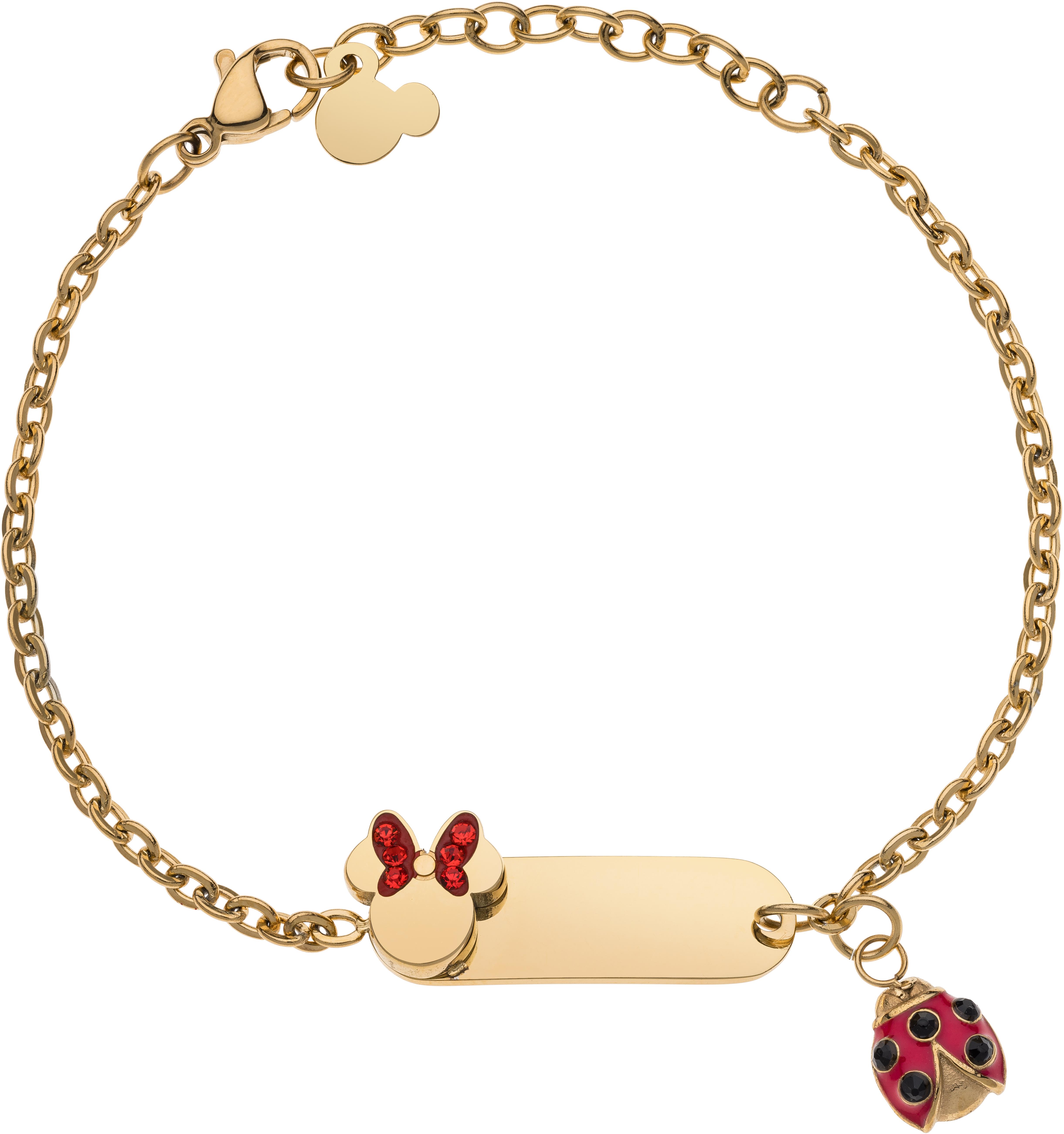 Disney Detský náramok Minnie Mouse B600623YRRL-55.CS, oceľový pozlátený