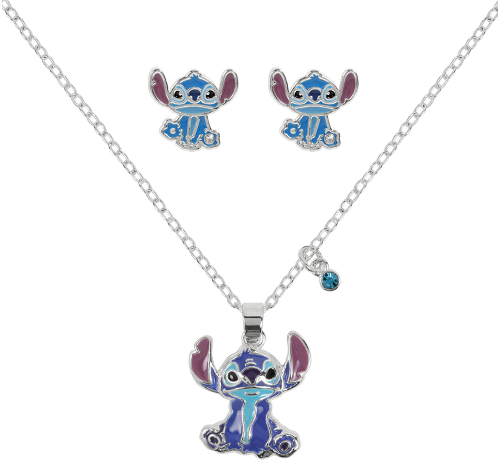 Disney sada detských náušníc a náhrdelníka s motívom Stitch SF00783SL.PH