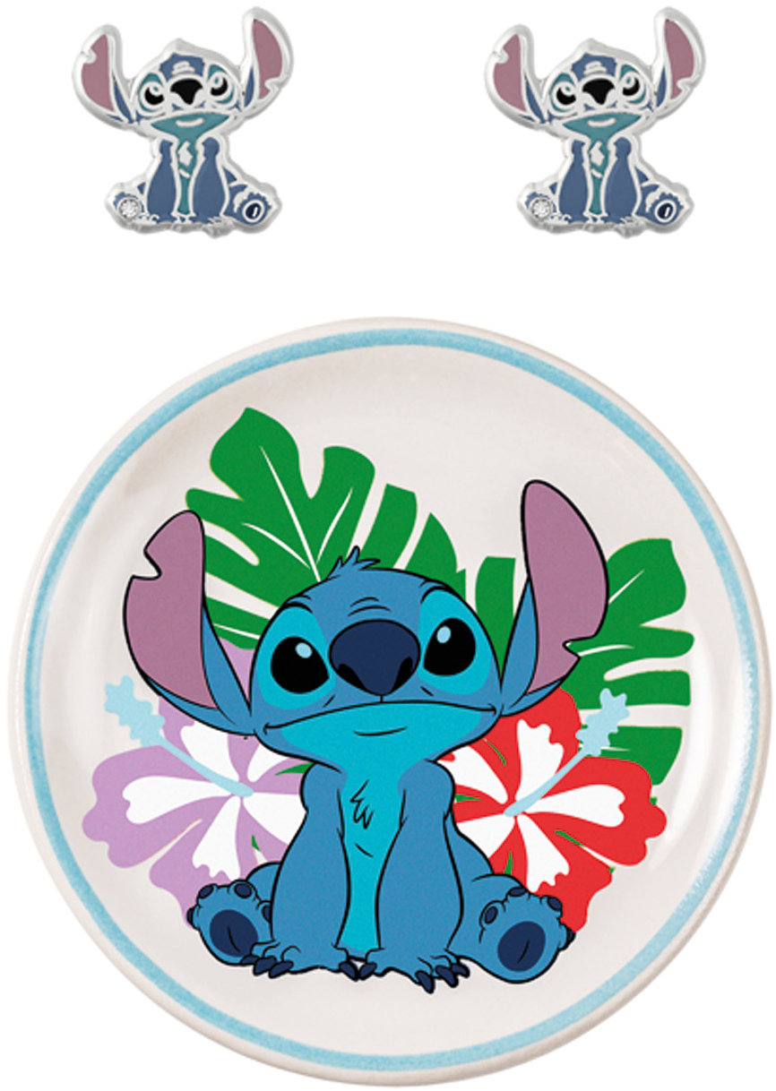 Disney detská sada detských náušníc s motívom Stitch a podnos na šperky SF00678L.PH