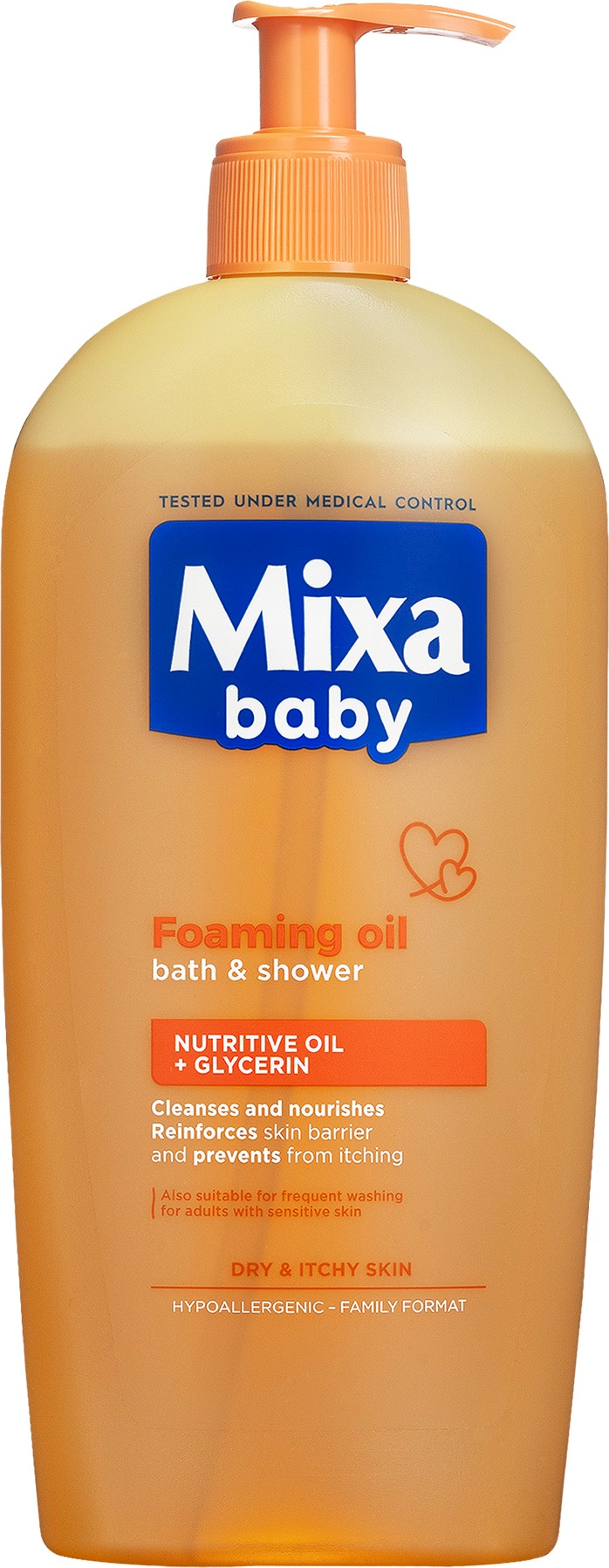 MIXA Baby penivý olej do kúpeľa 400 ml