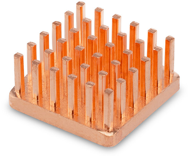 DLTECH Medený heatsink, chladič 15 × 15 × 7 mm