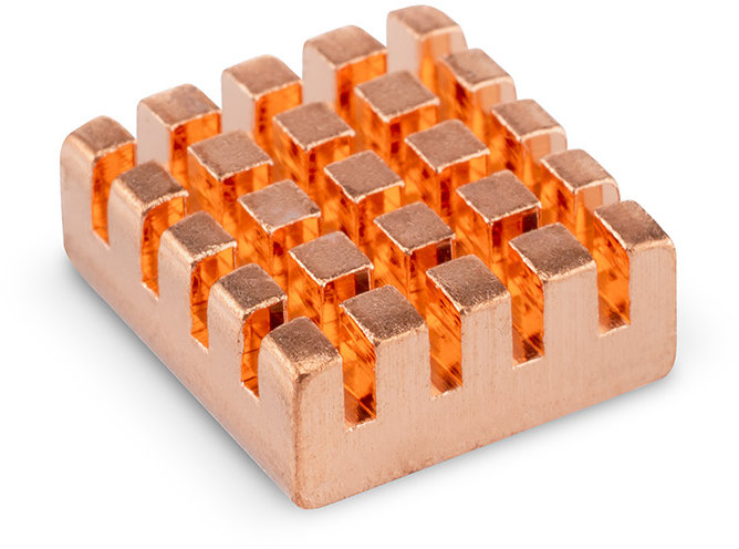 DLTECH Medený heatsink, chladič 13 × 12 × 5 mm