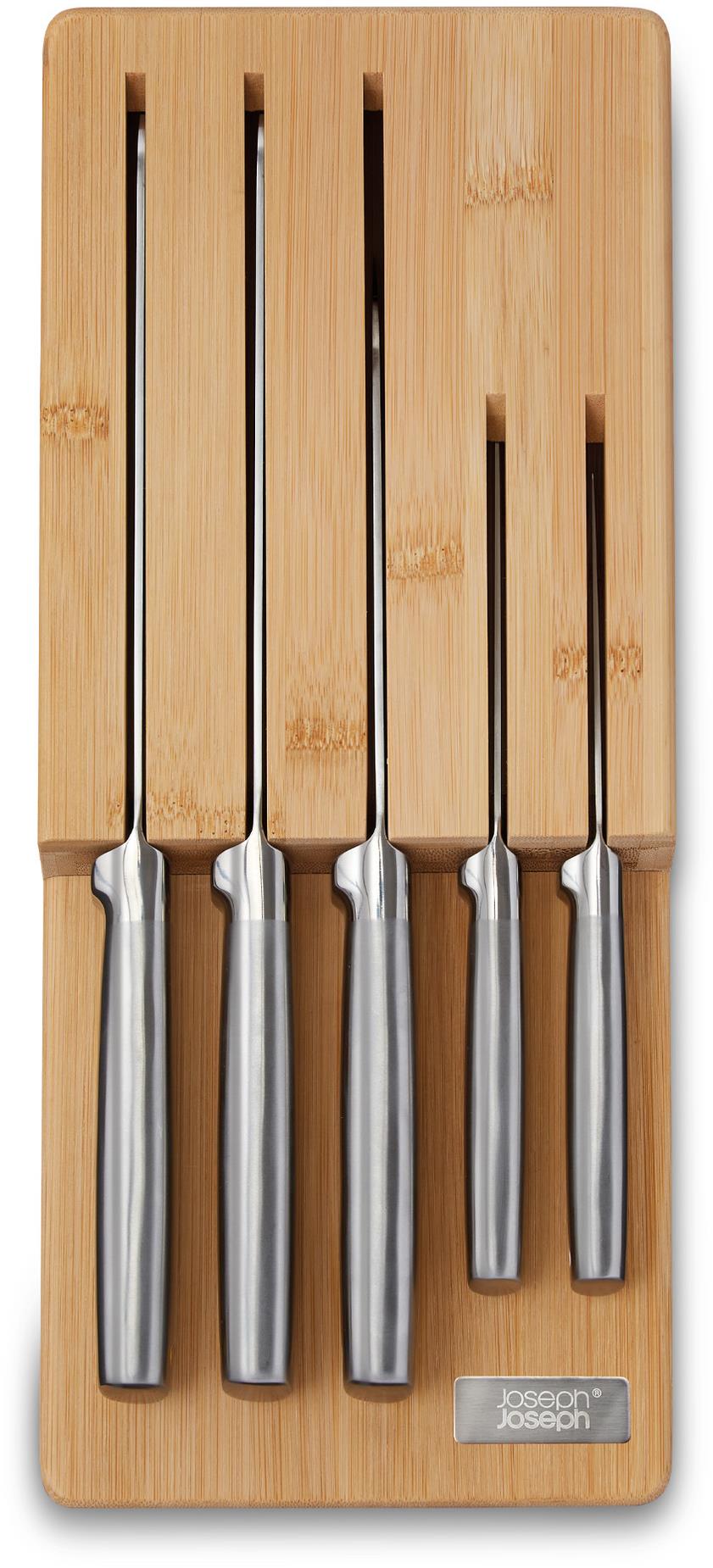 Joseph Joseph Elevate Bamboo 10563 Súprava nožov so zásuvkovým organizérom
