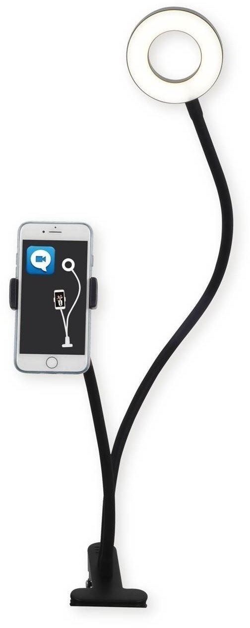 Top Light Neck C – LED Stolná lampa s držiakom LED/5 W/230 V čierna