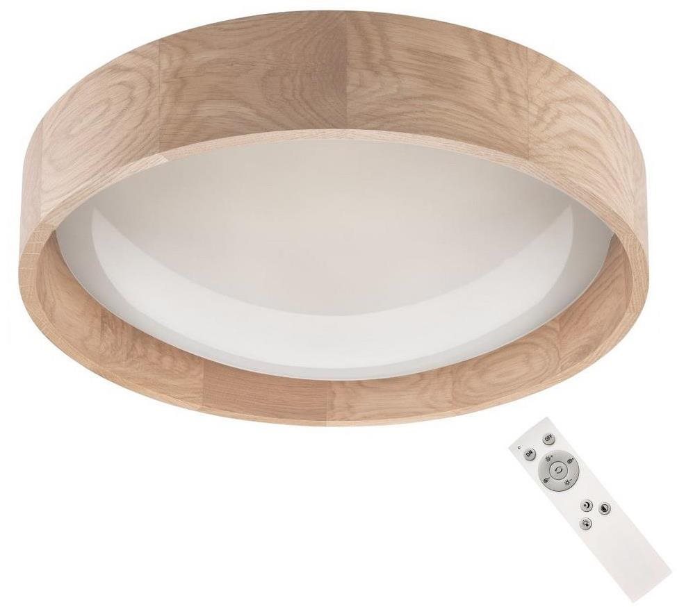 Brilagi – LED Stmievateľné stropné svietidlo MANAROLA LED/24 W/230 V dub + DO 3000 – 6500K