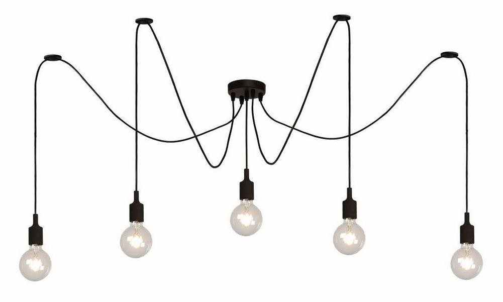 Lucide 08408/05/30 – Luster na lanku FIX MULTIPLE 5× E27/60 W/230 V