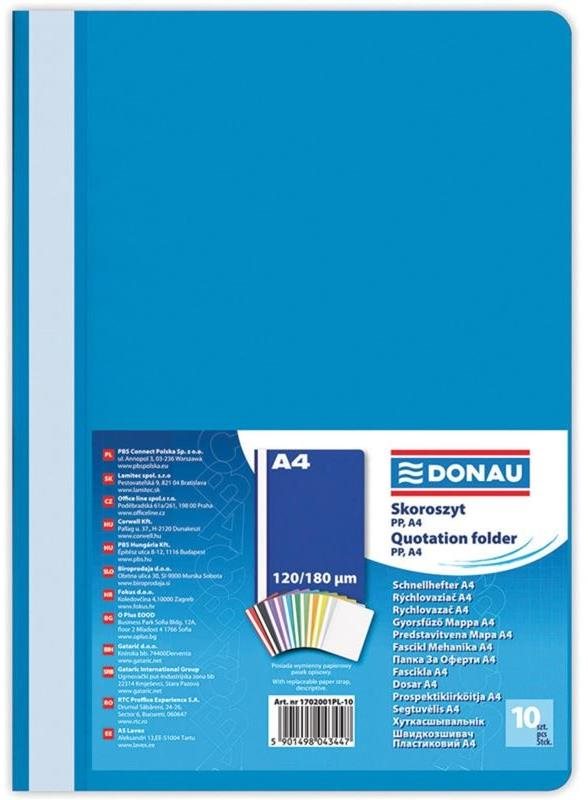 DONAU A4 tmavo modrý – balenie 10 ks