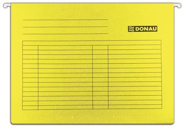 DONAU závesné A4, žlté – balenie 5 ks