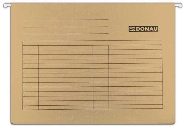DONAU závesné A4, hnedé – balenie 5 ks