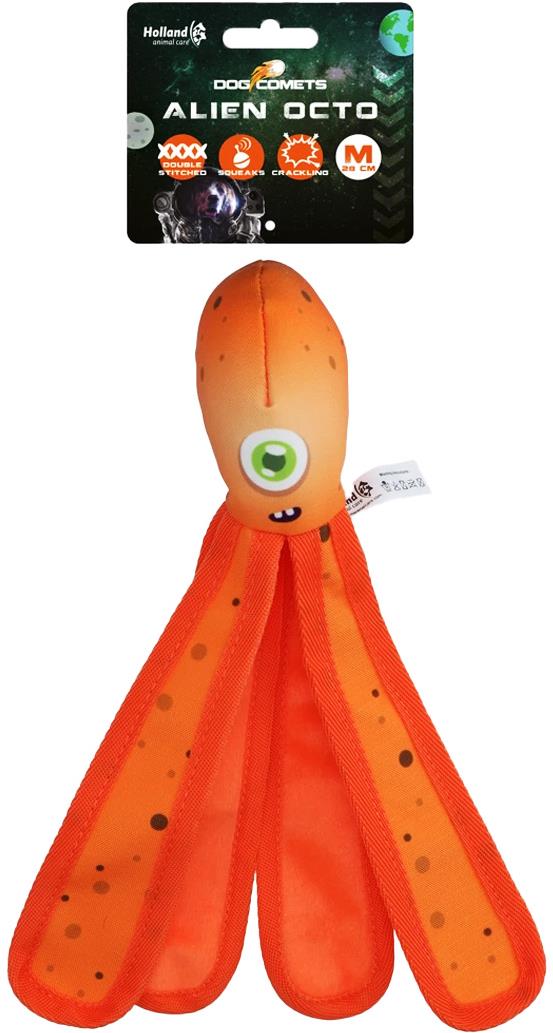 Dog Comets Alien kalmár oranžový L/37 cm