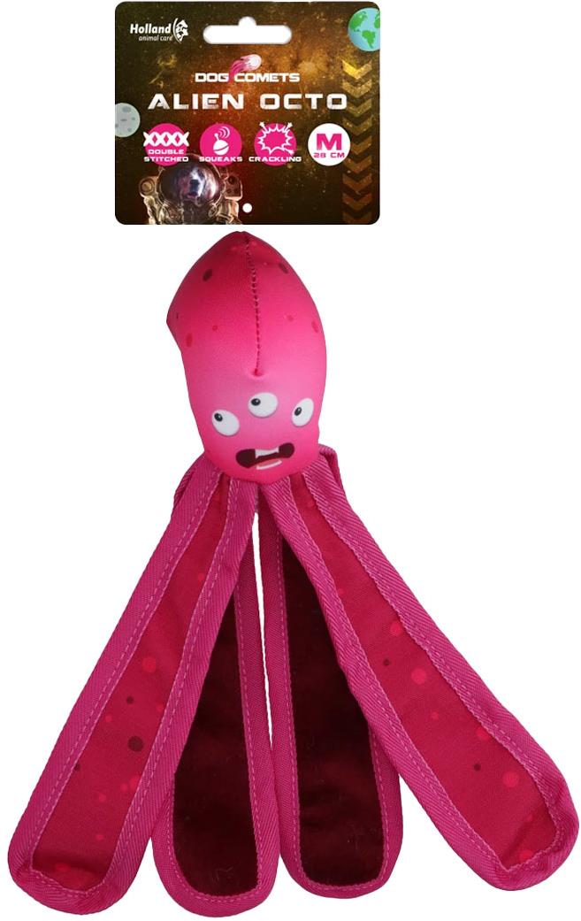 Dog Comets Alien kalmár ružový L/37 cm