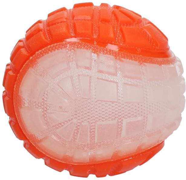 Dog Comets Dark Moon svietiaca lopta oranžová M/7,5 cm