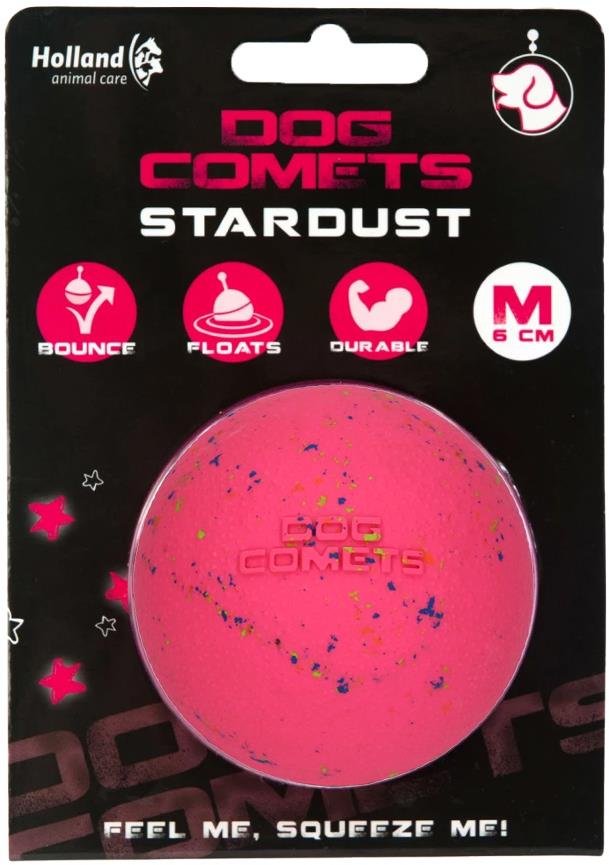 Dog Comets Stardust plávajúca lopta ružová M/6 cm