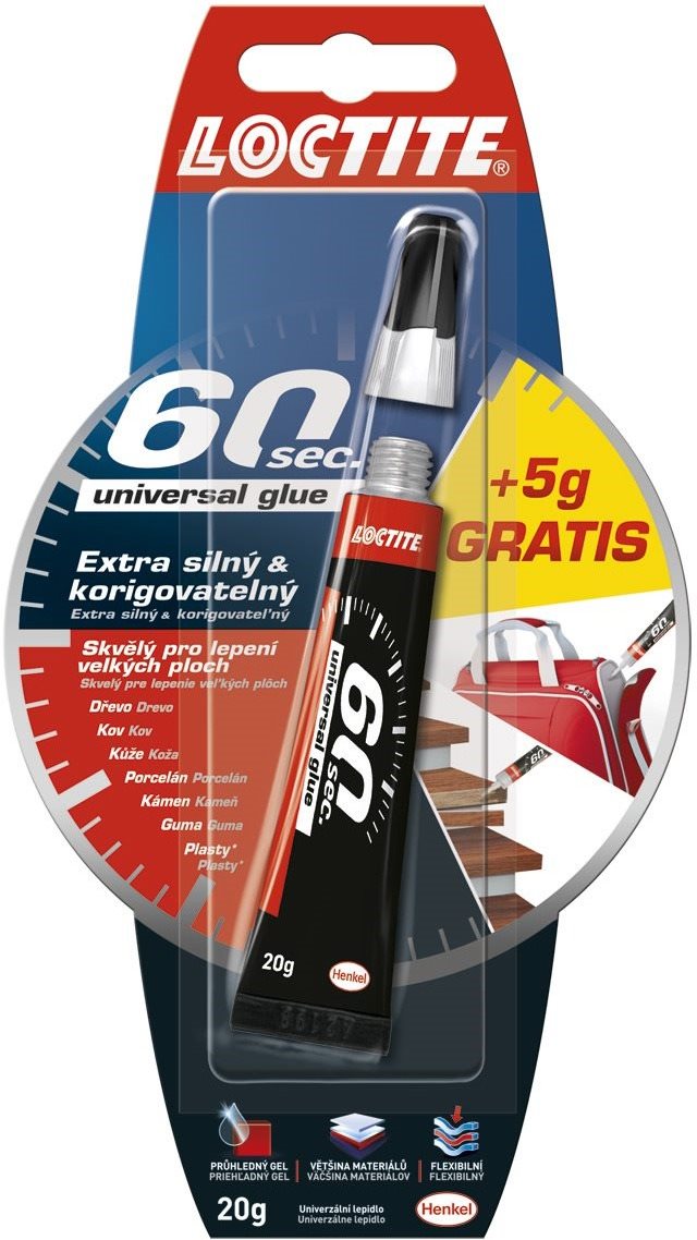 LOCTITE 60 Sekúnd univerzálne lepidlo, 15 g