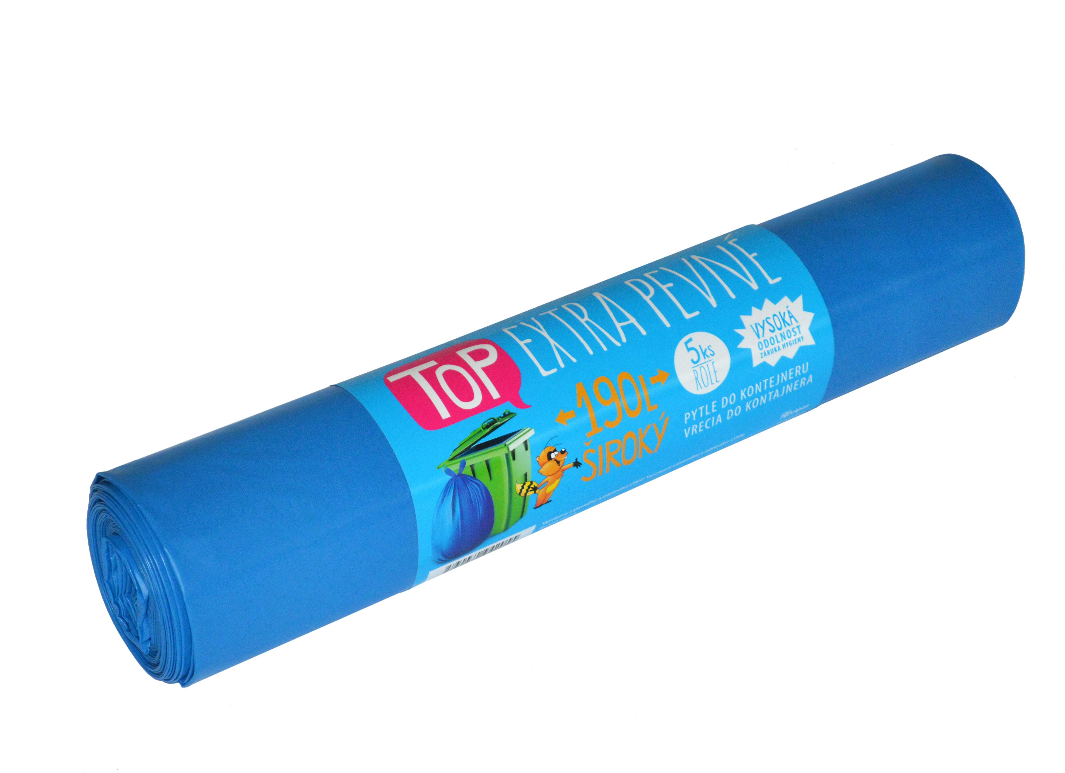 VIPOR Top Extra pevné, 190 l, 5 ks, modré