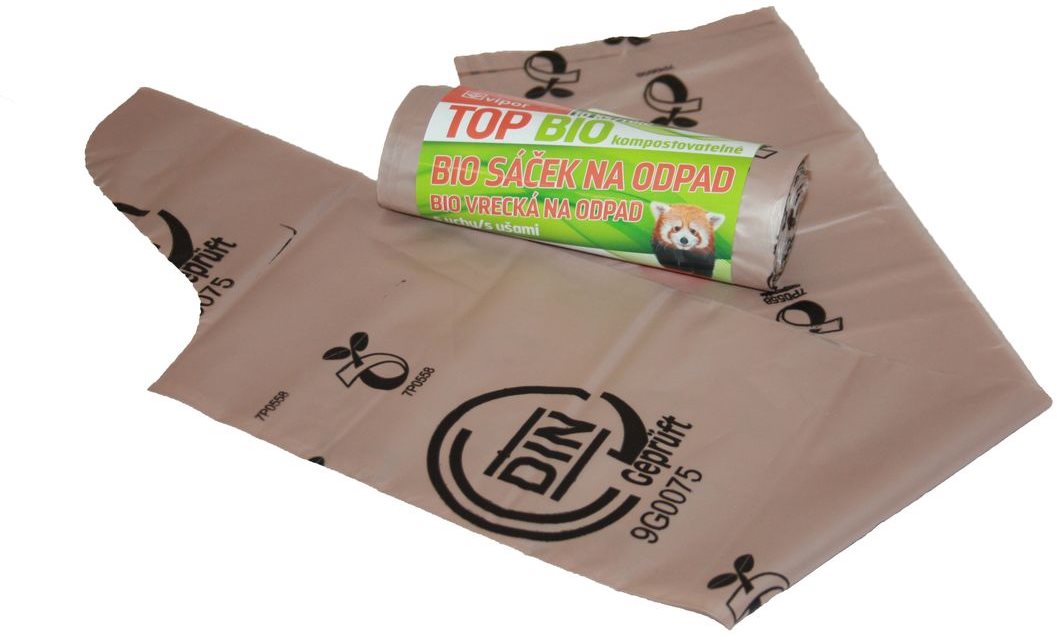 VIPOR Top Bio s ušami kompostovateľné, 20 l, 10 ks