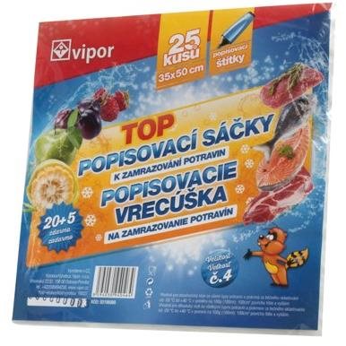 Vipor vrecko HDPE zamrazovacie 35 × 50, 25 ks transparentné