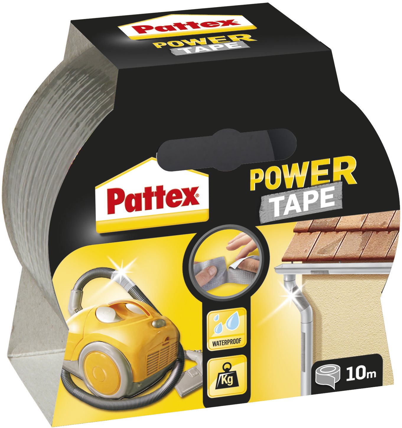 PATTEX Power Tape, strieborná, 5 cm × 10 m