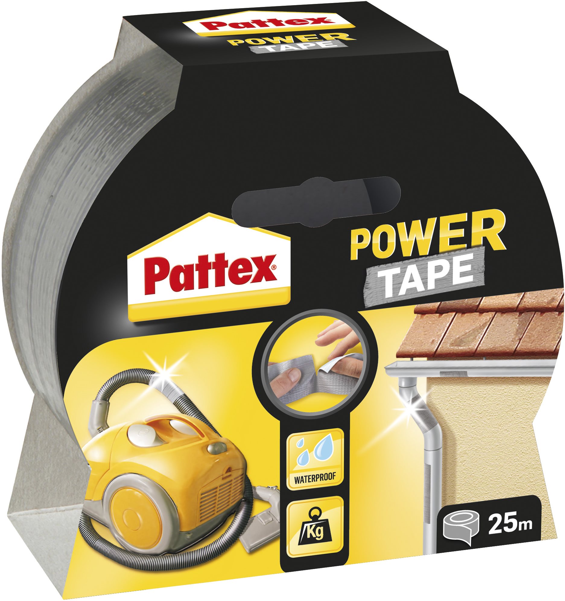 PATTEX Power Tape, strieborná, 5 cm × 25 m