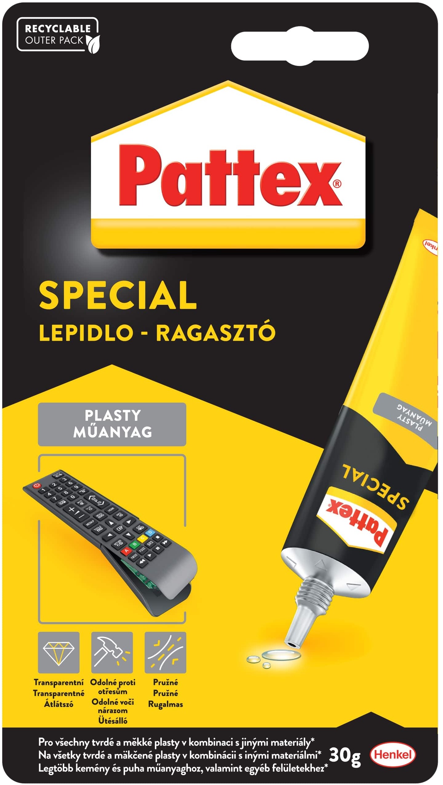 PATTEX Repair Special, plasty, polyuretánové lepidlo, 30 g