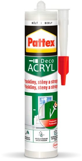 PATTEX Praskliny, steny a stropy, biely, pružný tmel 280 ml