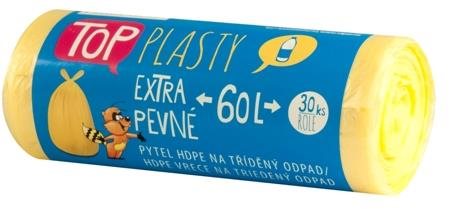 VIPOR HDPE TOP na plast 60 l, 30 ks, žlté
