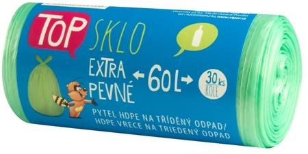 VIPOR HDPE TOP na sklo 60 l, 30 ks, zelené