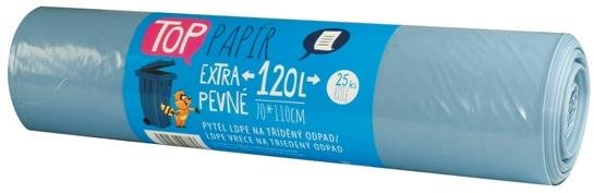 VIPOR LDPE TOP na papier, 120 l, 25 ks, modré