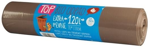 VIPOR LDPE TOP na bioodpad 120 l, 20 ks, hnedé