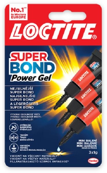 LOCTITE Super Bond Power Gel Mini Trio 3× 1 g