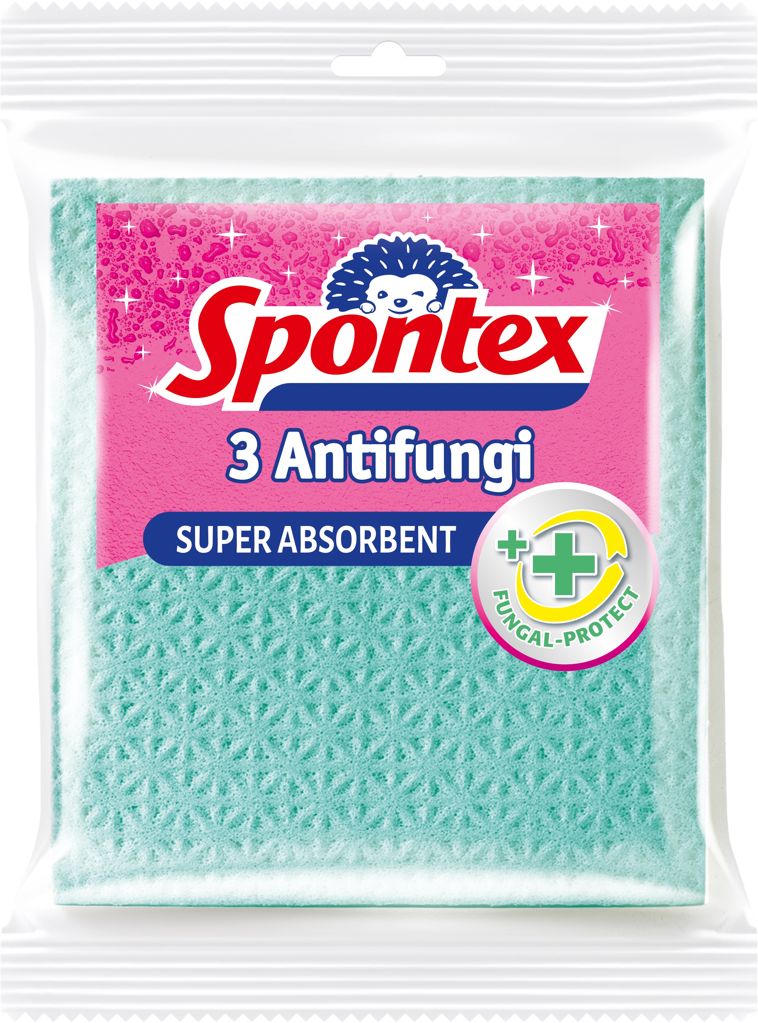 SPONTEX Antifungi hubová utierka 3 ks