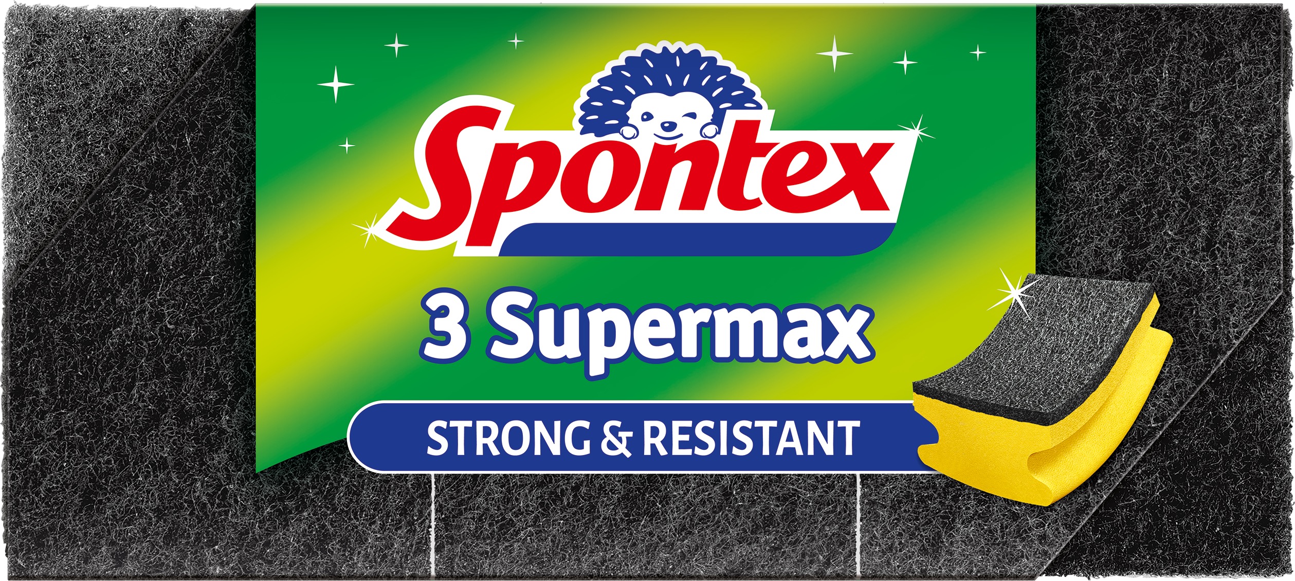 SPONTEX Super Max, huba tvarovaná, veľká, 3 ks