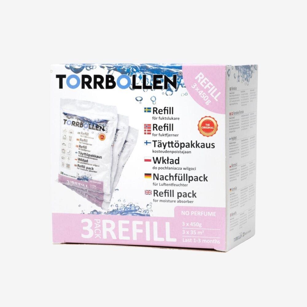 Absodry by Torrbollen náhradné vrecká do pohlcovača vlhkosti Absodry Maxi 3 × 450 g
