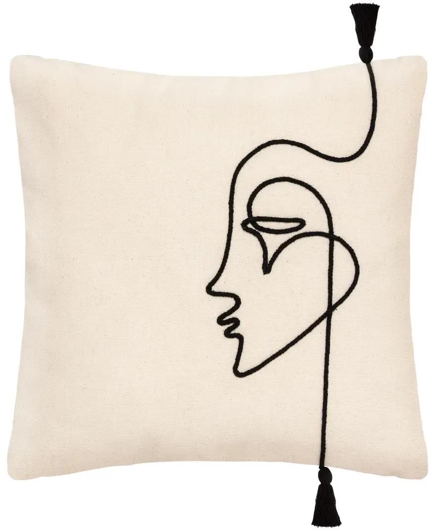 ATMOSPHERA Obliečka na vankúš Visage Bíla 40 × 40 cm