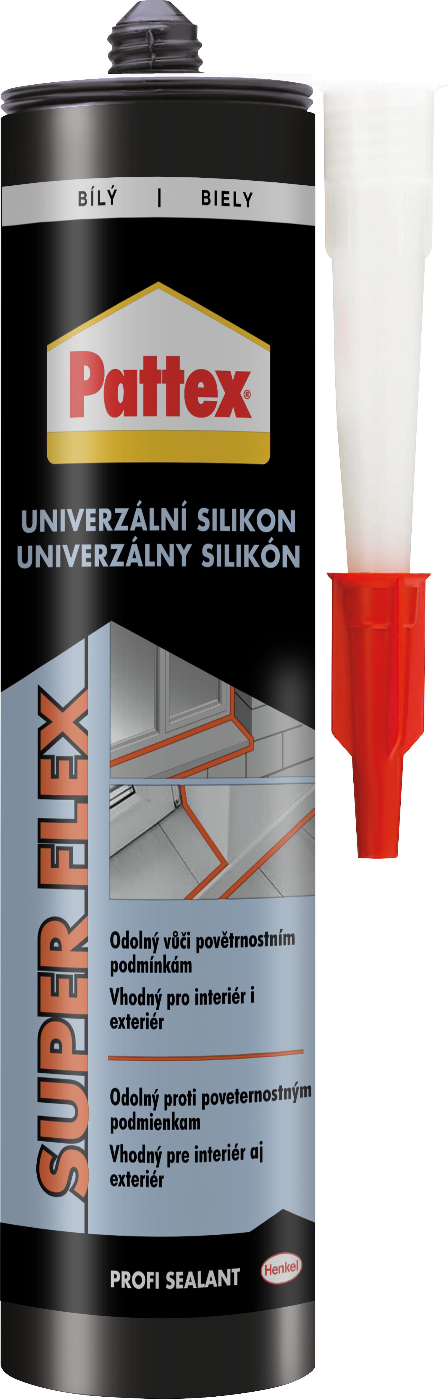 PATTEX Univerzálny silikón biely 280 ml