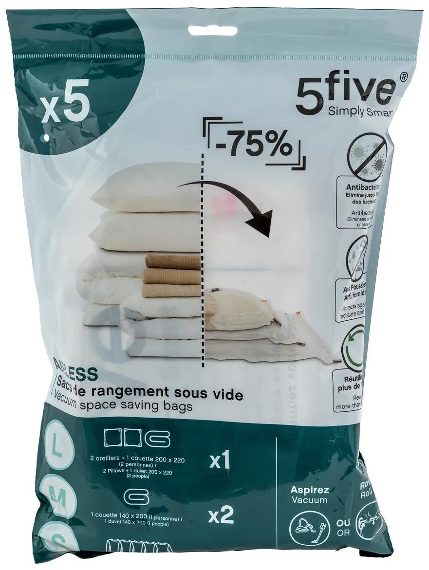 5FIVE Súprava vákuových vriec 5 ks