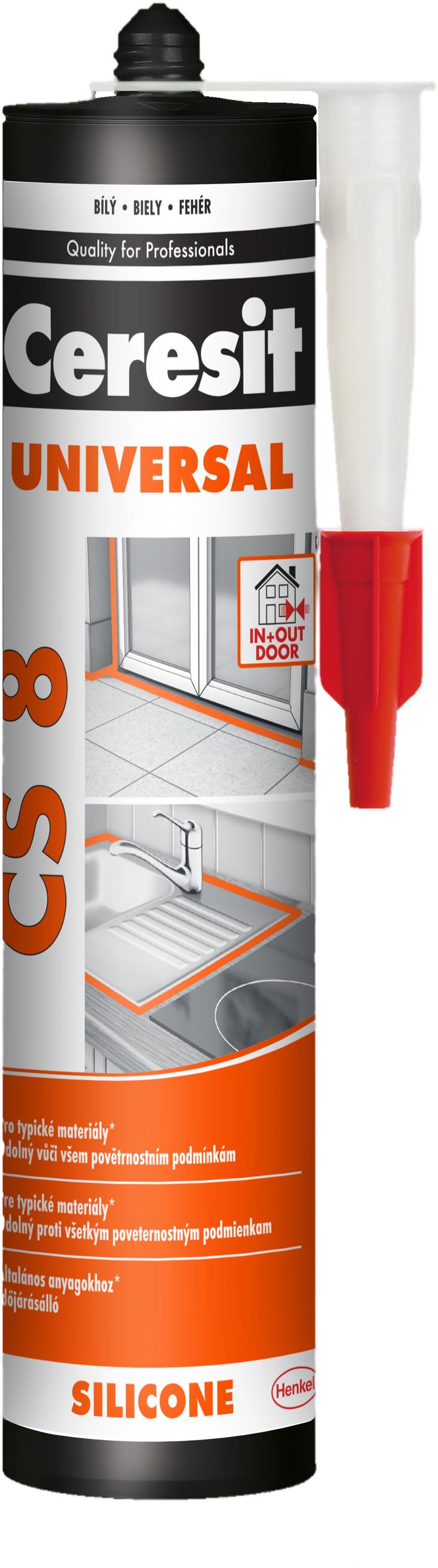 CERESIT – Univerzálny silikón CS 8 biely, 280 ml
