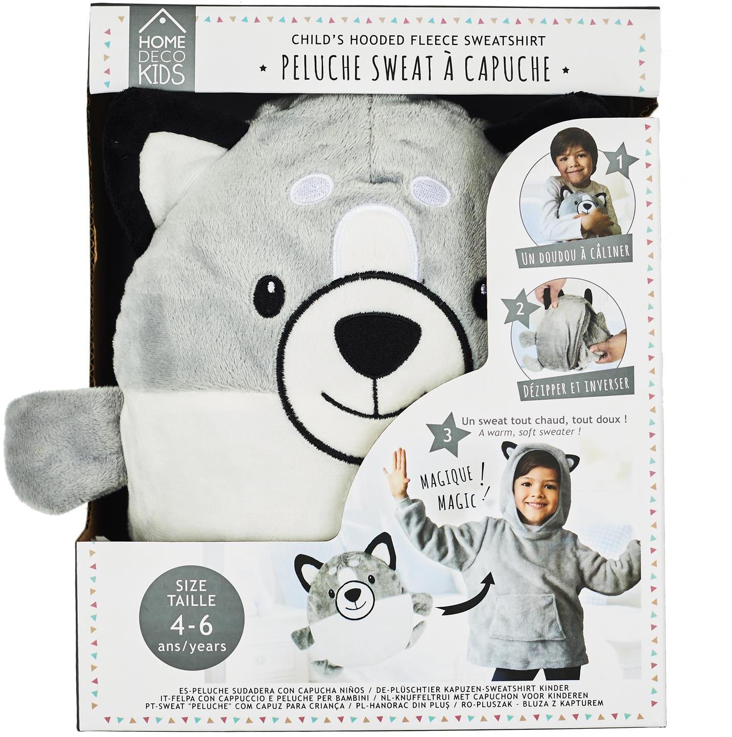 CMP Detská plyšová mikina Vlk