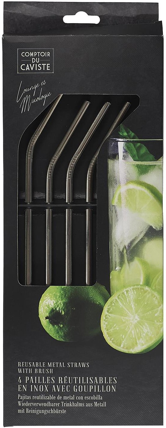 CMP Antikorová slamka s čistiacim štetcom 4 ks