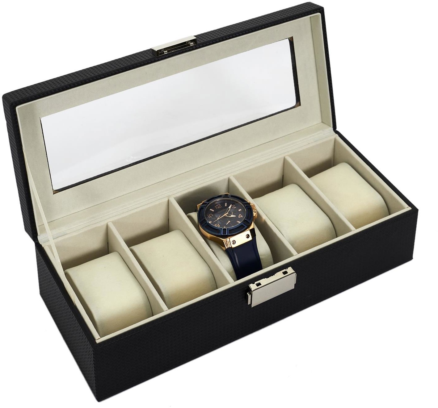 CMP Kazeta na hodinky čierna 29 × 12 × 8 cm