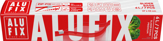 ALUFIX Vrecká na potraviny 6 l, 7 ks