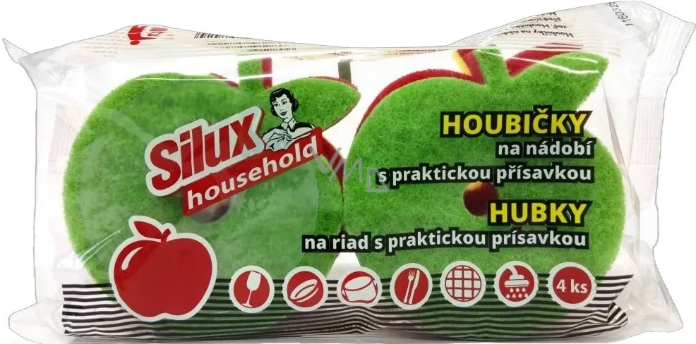 SILUX Household hubky v tvare jabĺčka 4 ks