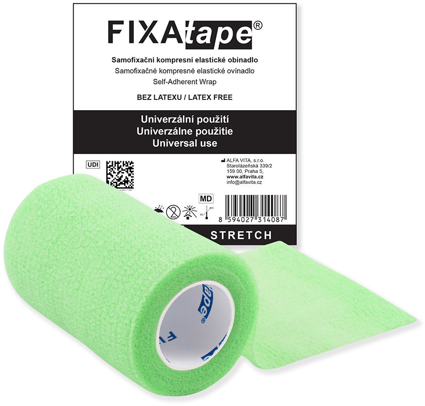 FIXAtape Stretch 7,5 × 450 cm zelené