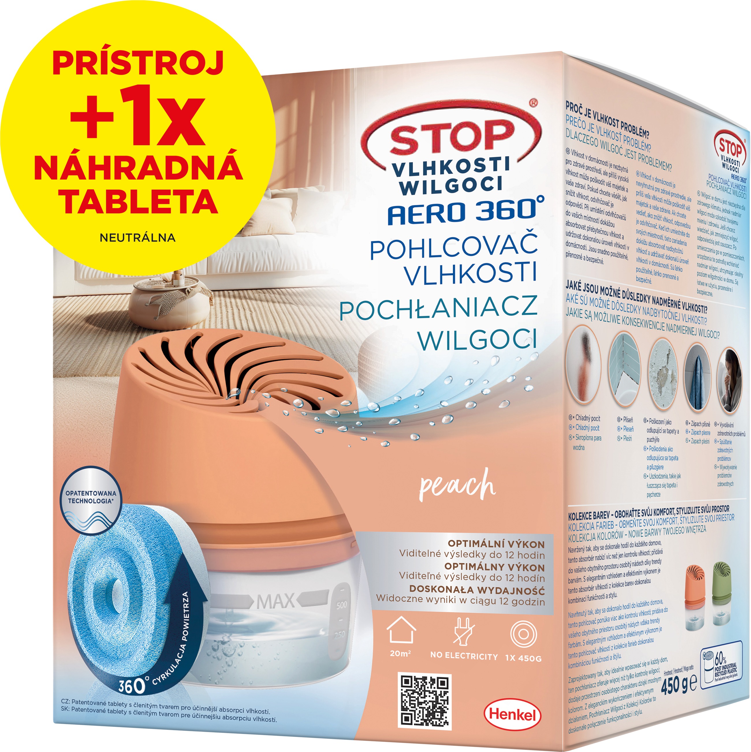 STOP VLHKOSTI Aero 360° broskyňový 450 g